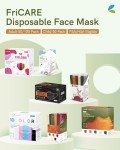 FriCARE 50 Pack Black Disposable Face Masks