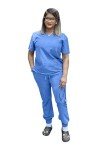 Unisex Stretch V-Neck Jogger Scrub Set