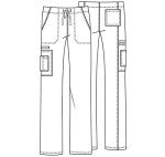 Cherokee Core Stretch Unisex Cargo Scrub Pants - Pewter