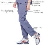 Unisex V-Neck Super Stretch Scrub Set - Black