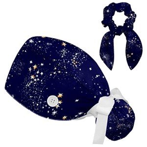Bouffant Surgical Cap with Bow and Tie Back