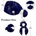 Bouffant Surgical Cap with Bow and Tie Back