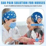 Adjustable Multicolor Nurse Scrub Caps – 12 Pack