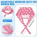 Adjustable Multicolor Nurse Scrub Caps – 12 Pack