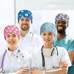 Adjustable Multicolor Nurse Scrub Caps – 12 Pack