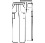 Cherokee WW Professionals Mid Rise Cargo Pants