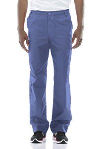 Dickies mens Signature Elastic Waist medical scrubs pants, Ceil Blue, X-Large US