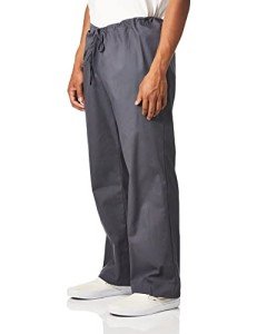 Dickies womens Signature Unisex Drawstring medical scrubs pants, Pewter, Medium US
