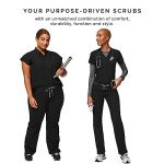 FIGS Kade Cargo Scrub Pants for Women - Black, M