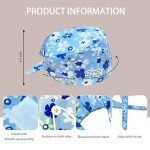 HXYCNNA 2 Pack Scrub Caps Women, Working Cap with Buttons and Sweatband, Nurse Hats for Women Scrub, Working Hats Surgery Cap