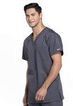 Cherokee Originals Unisex V-Neck Scrubs Shirt, Pewter, Large