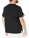 WonderWink Mens The Alpha Unisex V-Neck Top Big Medical Scrubs Shirts, Black, 3X US