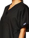 Cherokee Originals Unisex V-Neck Scrubs Shirt, Black, Medium