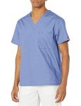 Dickies EDS Unisex V Neck Scrub Top - Ceil Blue