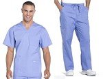 Men's Cherokee V-Neck Scrub Set with Cargo Pants