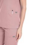 Women's Modern V-Neck Scrub Set with Joggers