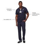 Men's Navy Blue FIGS Leon Scrub Top - 3 Pockets