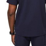 Men's Navy Blue FIGS Leon Scrub Top - 3 Pockets