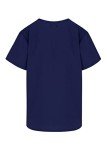 Unisex 3 Pocket Scrub Top in True Navy