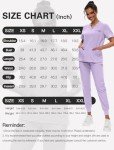 Women's Classic V-Neck Scrub Set with Jogger Pants