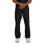 Landau Unisex Relaxed Fit Cargo Scrub Pants – Black
