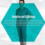 M&M Men's Grey Medical Scrub Top and Pants Set