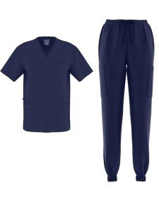 Unisex Jogger Scrub Set - Flex V-Neck Style