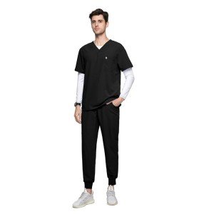 Men's Energize Scrubs Set: V-Neck Top & Jogger Pants