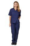 True Navy Women's Medical Scrub Set, XXL