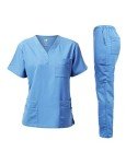 Dagacci Unisex V-Neck Super Stretch Scrub Set