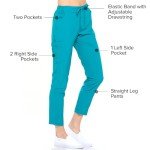 Dagacci Women's 4-Way Stretch Scrubs Set - Black