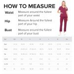 Dagacci Women's 4-Way Stretch Scrubs Set - Black