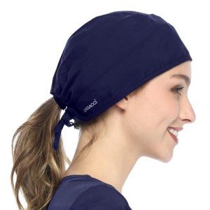 Navy Blue Unisex Scrub Cap by Dagacci
