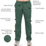 Unisex Hunter Green Medical Scrubs Pants, 2X-Large