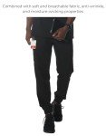 Men's Black Drawstring Scrubs Jogger Pants Set