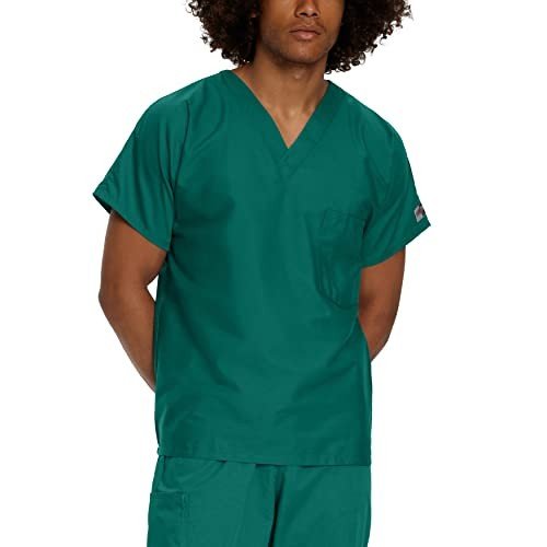 Landau Unisex Relaxed Fit V-Neck Scrub Top