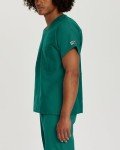 Landau Unisex Relaxed Fit V-Neck Scrub Top
