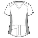 Med Couture Women's V-Neck Scrub Top, Navy