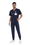 Men's CozyFit Stretch V-Neck Scrubs Set