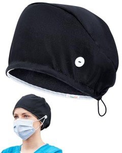 Tribe RN Adjustable Scrub Cap with Mask Buttons
