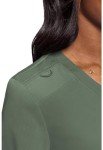Med Couture Women's Olive V-Neck Scrub Top