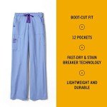 Carhartt Women's Utility Medical Scrubs Pants, Ceil Blue