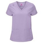 Women's Lavender Cool Stretch Scrubs Set - Large