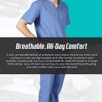 M&M Men's Ceil Blue Scrub Set