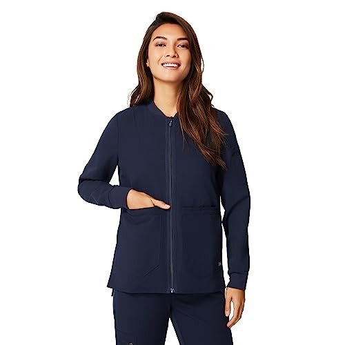 Women’s Navy FIGS Bellery Scrub Jacket