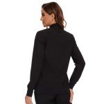 Women’s CozyFit Zip Front Scrub Jacket - Black