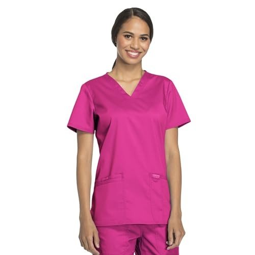Women's V-Neck Soft Stretch Plus Size Scrubs
