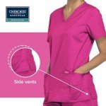 Women's V-Neck Soft Stretch Plus Size Scrubs