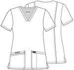 Women's V-Neck Soft Stretch Plus Size Scrubs