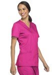 Women's V-Neck Soft Stretch Plus Size Scrubs